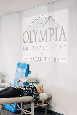 Chiropractic Bartlett IL Office Tour Patient Laying On Table